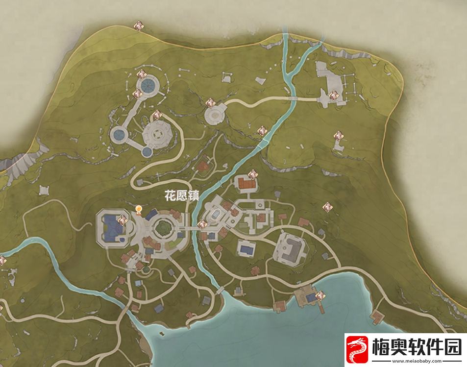 无限暖暖花愿镇设计图在哪花愿镇设计图宝箱全收集攻略