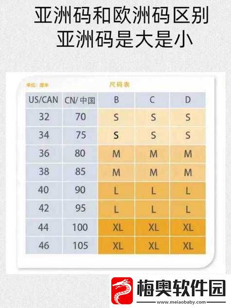 亚洲色-s-码和欧洲-m-码的区别：服装尺码差异详细解读