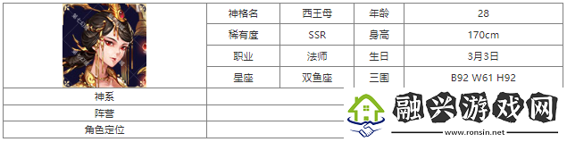 第七幻域西王母神格图鉴具体一览