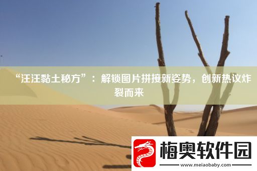 “汪汪黏土秘方”：解锁图片拼接新姿势-创新热议炸裂而来