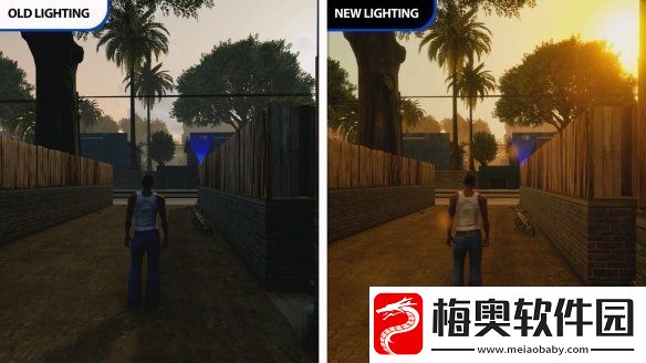 侠盗猎车手三部曲终极版更新后光照对比视频
