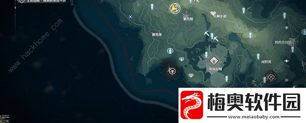 鸣潮红针晶簇采集路线分布图