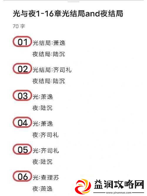 光与夜之恋游戏攻略-详细解析6-16关卡高效通关方法与技巧