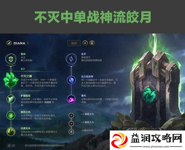 LOL-S8赛季皎月女神黛安娜高效符文与天赋搭配指南