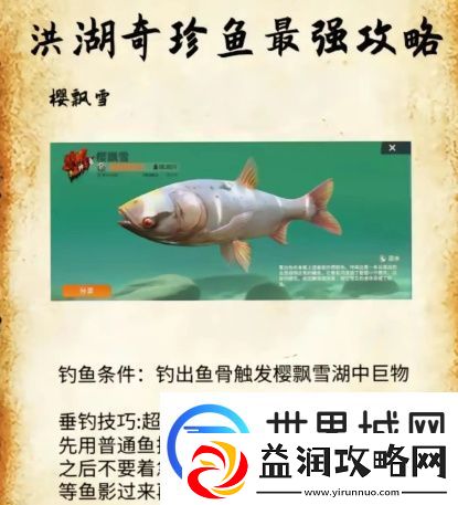 欢乐钓鱼大师洪湖最后两条鱼在哪里钓