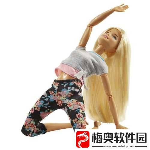 戴着小玩具练瑜伽：独特的健身方式